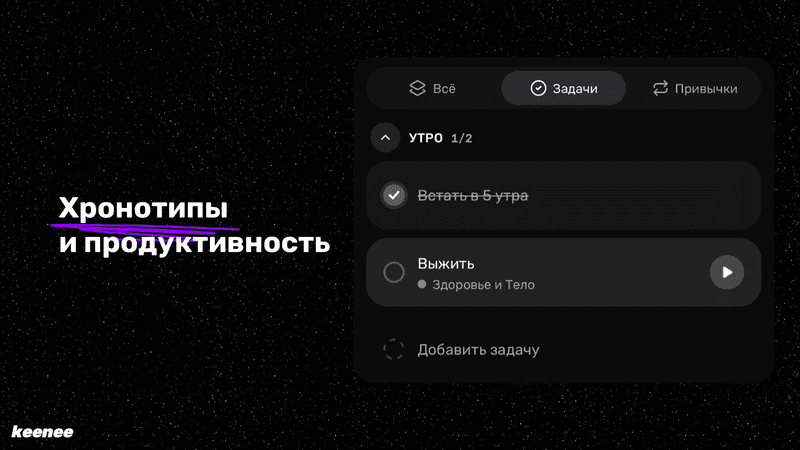 Хронотипы и продуктивность